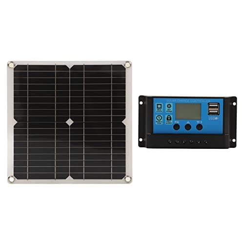 Thonlai 12W RV Solar Panel, Monocrystalline Solar Battery Charger with Intelligent Charge Controller, Overcharge Overdischarge Protection, for RV Motorcycle Boat Truck Trailer (10A)