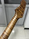 AAAA 22fret Roasted flame Maple Electric guitar neck Satin Wheel Truss