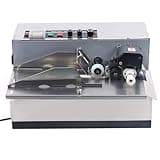 Qiokoith 180W Automatic Date Coding Machine, Ink Wheel Coding Machine, Solid Dry Ink Batch Number Coding Machine, Production Date Coding Machine