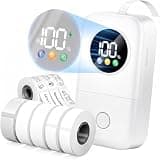 Phomemo D30D Label Maker Machine with 8 Tapes, 2026 Upgraded D30D Smart Screen Mini Label Maker, Rechargeable Labeler for Home Office School Organization