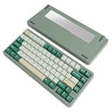 ELECFOX MK INKY75 Mechanical Keyboard with Full Aluminum Wireless Mechanical Gaming Keyboard, 75% Layout Mechanical Keyboard BT/2.4G/USB-C,Hot Swappable, Creamy Sounding, RGB/PP/4000mAh(Green)