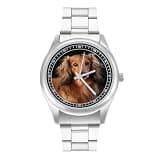NTVOWPZO Three-Hand Analog Stainless Steel Watches for Men Easy Reader