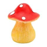 Locadence Mushroom Key Hider, Decorative Weatherproof Resin Hidden Key Box, Garden Statue with Secret Compartment for Outdoor Yard Patio Porch