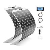 1000W Flexible Solar Panel Kit (2X 500W), 23.5% High Efficiency Monocrystalline, Bendable Design, 28.5V/18.81A Output for RV, Boat, Van, and Off-Grid Power Systems