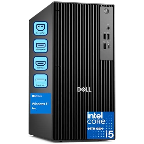 Dell Tower Desktop for Business & Home, New OptiPlex Version, 14th Gen Intel Core i5-14500 (14-Core), 32GB DDR5 RAM, 1TB PCIe SSD, Intel UHD 770, Dual 4K Monitor Support, Windows 11 Pro