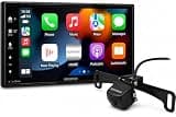 KENWOOD DMX709S eXcelon 6.95-Inch Capacitive Touch Screen, Car Stereo, CarPlay and Android Auto, Bluetooth | Plus KENWOOD CMOS-230LP1 Universal Backup Camera