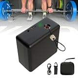 Smart Velocity Training Device - Real-time Speed Tracker for Weightlifting & Squats, Voice Feedback App, 50h Battery, Magnetic Mount, Compact Design (Black)
