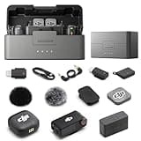 DJI Mic 3 Bundle (2 TX + 1 RX + Charging Case), Wireless Microphone for iPhone/Android/Camera, 32-bit Float Internal Recording, Dual Band Anti-Interference, 28h Use, Available for Lightning Device