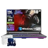 ASUS ROG Strix G18 Gaming Laptop Computer, 18” 2.5K 240Hz Nebula Display, Intel 24-Core Ultra 9 275HX (Up to 5.4GHz), GeForce RTX 5060, 64GB DDR5, 1TB SSD, WiFi 7, Win 11 Pro, w/Accessories