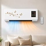 Wall Mounted Air Conditioner, 110V Heater and Cooling Combo, Wall and Desktop Dual Use, Touch and Remote Control for Home Office