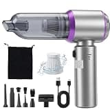 Handheld Car Vacuum Cordless, 16000Pa 3 Adjustable Strong Suction Vacuum Cleaner & Air Duster 4-in-1 with Multi-Nozzles Type-C Fast Charge Lightweight Portable Hand Vacuum for for Car Pet Home