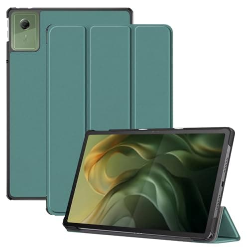 Case for Motorola Moto Pad 2026 Tablet,KONXISA Case Cover with Trifold Stand Protective, Premium PU Leather and Magnetic Adsorption Shell, Scratch Resistant & Shockproof Cover, Green