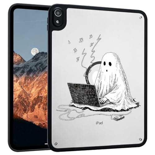 Idocolors for iPad Air M3 2025/M2 2024 11 Inch Magnetic Case [Compatible with Magsafe] Slim Clear Translucent Back Soft TPU Bumper Shockproof Protective Case, Ghost/Black