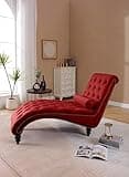 Classic Velvet Recliner with Button Tufting & Silver Nailhead Trim - Vintage Style Lounge Chair for Living Room, Study, Bedroom, Patio, Deck, Outdoor Use,A2