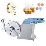 FRANREADER Small Bundling Machine – User Friendly, Auto Feed, Induction Sensing, Aluminum Body, 60 Ties/Min, Gold Wire Included, for Bread Fruit Vegetable Snack Gift Packaging Product+1roll