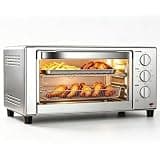 Crzoe Air Fryer Oven 22L, 1500W, Stainless Steel, Manual Control, Multifunctional for Baking, Yogurt Making & Air Frying, with Multiple Safety Protections