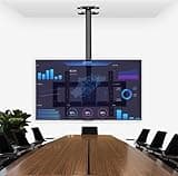 LNNW Adjustable Ceiling TV Mount Bracket, Tilt Telescopic Ceiling TV Mount Bracket, Fits 37-85inch TVs, Max VESA 600x400mm for Most LED LCD Flat Curved Screen TVs & Monitors
