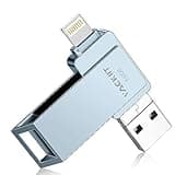 512GB Flash Drives MFi Certified 3ni1 USB Stick External Storage Compatible for iPhone/PC/iPad/Android/More 3.0 High Speed Devices for Photos and Videos Transfer Storage Backup.(Grey)