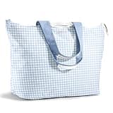 Fit & Fresh XL Beach Tote Bag for Women – Extra Large Travel Tote with Zipper & Pockets, Oversized Canvas Pool Bag, Weekender Carry-On for Beach, Travel & Family Essentials