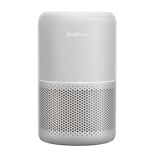 LEVOIT Air Purifier for Pets, Home, Large Rooms, and Bedrooms, HEPA Sleep Mode, AHAM VERIFIDE, Efficient Filter for Pet Dander, Odors, Captures Smoke, Dust, Mold, Pollen, Pet Lock, Core P350-P, Grey