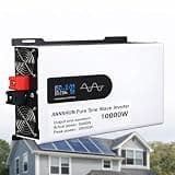6000W Pure Sine Wave Inverter DC 12V/24V/48V to 110V/220V AC Car Converter 2500W Peak with LED Display, for RVs, Trucks, Camping, Emergencies 24V10000W