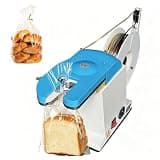 FRANREADER Electric Semi Manual Bag Closure – But Fully Auto Induction, Easy to Use, Anti-Jam, Aluminum Case, 60/Min, Gold Wire for Bread Vegetable Fruit Gift Wrapping Product+3rolls
