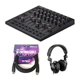 Novation Launch Control XL 3 Control Surface for DAWs Bundle with Kellards MID-P10T Pro MIDI to MIDI Cable 10 Feet, Polsen HPC-A30 Closed-Back Studio Monitor Headphones