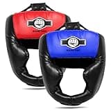 2 Pack Boxing Headgear, Boxing Gear Equipment Training Sparring Safety Head Guard Protective Gear for MMA, Kickboxing, Muay Thai, Training Helmet for Kids Teen