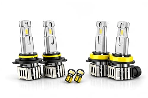 Urban Night-Driving H11/9005 LED Fog Light Bulbs for Honda Civic 2006-2024 - 45000LM 950% Bright Auxiliary Lamp, 6500K Cool White Plug-and-Play (6 Pack)