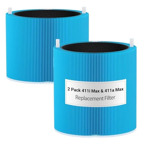 Bpbdzz 2 Pack 411i Max & 411a Max Replacement Filter Compatible with BLUEAIR 411i Max & 411a Max Air Purifier, Advanced Activated Carbon Filter