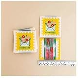 Riley Blake Woven Labels by Minki Kim of Sewing Illustration | Designer Handmade Clothing Labels | Quilting & Sewing Tags | Set of 8 (Bloom Note 2)