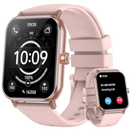 Smart Watch for Men Women, 1000mAh Battery, 1.85" HD Fitness Tracker (Answer/Make Calls), 24/7 Heart Rate & Sleep Monitor, 120+ Sports Modes, IP68 Waterproof Smartwatch for iOS Android