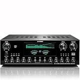 220V 7.1-Channel Stereo Audio Amplifier/Home Theater Receiver; Adjustable Volume; for Home, Karaoke, and Cinema Speakers