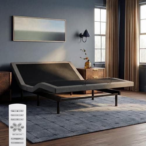 DreamCloud Premier Adjustable Base - Queen - Head & Foot Incline - Wireless Remote with Memory- 3 Massage Settings - 4 USB Ports - Anti-Snore & Zero Gravity