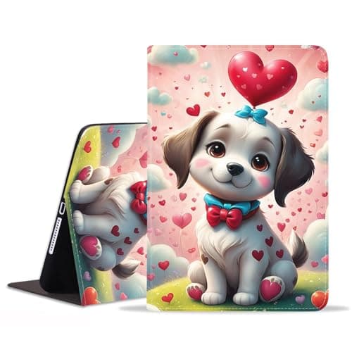 BWOOLL Case for iPad Pro 11 Inch M4 (2024, 5th Generation) - Slim Lightweight PU Leather Stand Cover with Auto Wake/Sleep for iPad Pro 11 2024, Cute Cartoon Dog