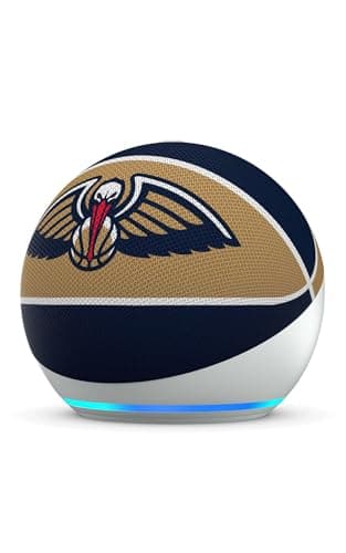 Amazon Echo Dot (newest model) | Officially Licensed NBA Limited-Edition | New Orleans Pelicans