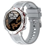G102 Smart Watch with Bluetooth Calling, Heart Rate Monitor, Pedometer, Sleep Tracking, Message Alerts, Outdoor Sports, Rugged Design (Gold)