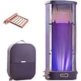 Portable Clothes Dryer, 800W Fully Automatic Drying Machine with Built-in Towel Rack for Household Fabric Ironing and Drying, Space-Saving Design