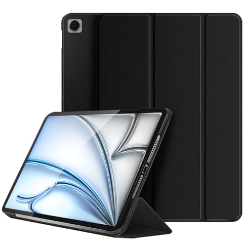 LAMBASA Thin Matte Case for iPad 10.2 in Black, Scratch Resistant Hard Shell for Daily Outdoor Use