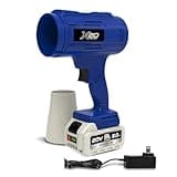 Sun Joe 20V ECOSHARP X20 StormJet Cordless Turbo Blower, 40 CFM Handheld Leaf and Dust Blower with 5.0Ah Battery and Charger, Blue, GO-SRMJET-5A-BLU