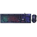 MARVO Scorpion KM409 Gaming Keyboard & Mouse Bundle, 7 Color LED Backlit, USB 2.0, Compact Design, Anti-ghosting Keys, Optical Sensor Mouse (800-2400dpi)