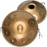 Handpan Drum, 22" D Minor 17 Note Steel Hand Drum, Boundless Tuning, Sensitive Touch Points, Perfect for Various Settings, Including Street Performances, Schools (17 Note)