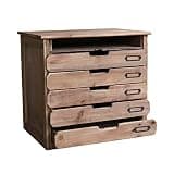 NUHSLF Vintage Wooden Multi Drawer File Cabinet Organizer for A4 Files and Stationery Multi Layered Classification System for Desk Storage Gold Color Ideal for Home Or Office Us(Gold)