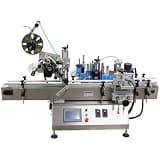 THUXEON Stainless Steel Desktop Auto Labeling Machine Top Side Label Applicator 20-200 PCS/min