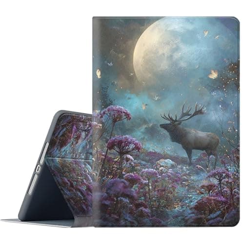 FGDRFGRW Case for Samsung Galaxy Tab S8/S7 11-Inch 2022/2020 Model SM-X700/X706/T870/T875/T878,Adjustable Stand Auto Wake/Sleep Function Full Body Protection Cover - Forest Elk