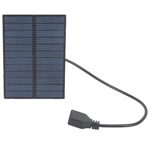 3W 5V Portable Polysilicon Solar Panel, Mini USB Solar Photovoltaic Panel with High Conversion Efficiency, Lightweight Solar Charger for Smartphones Small Fans Outdo