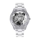 NTVOWPZO Three-Hand Analog Stainless Steel Watches for Men Easy Reader