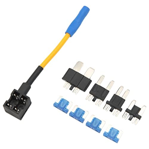 Car Add Circuit Adapter Set, Holder Kit with 5 Adapters and 40, Non Destructive Modification 14AWG 32V Strong Conductivity for Tachograph Electric Tailgate GPS LED