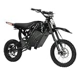 VitoUrbane X1 Electric Dirt Bike, Ivory, Teens & Adult, 3 Speed, High Carbon Steel, Full Suspension, Electric Assist