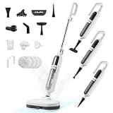 Steam Mop Scrub for Floor Cleaning, 15-in-1 Steam Cleaner for Home with 500ML Removable Tank, MultiPurpose Detachable Spin Steamer Mops for Hardwood Floor Clothes Window Tile Carpet Home Use